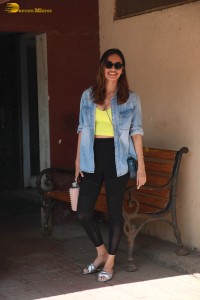 beauty queen and actress manushi chhillar spotted outside a gym
