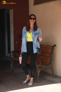 beauty queen and actress manushi chhillar spotted outside a gym