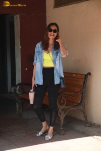 beauty queen and actress manushi chhillar spotted outside a gym