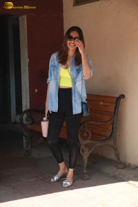 beauty queen and actress manushi chhillar spotted outside a gym