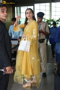 actress and former miss world manushi chhillar looking gorgeous in a yellow salwar
