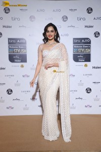 Former miss world and bollywood actress Manushi Chhillar beautiful in a white saree