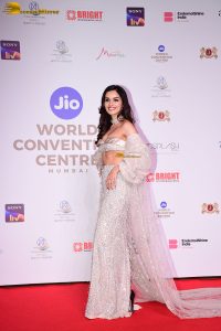 bollywood actress and former miss world Manushi Chhillar dazzles in a white dress