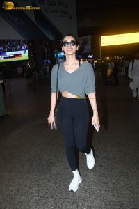 actress Manushi Chhillar chic look at airport