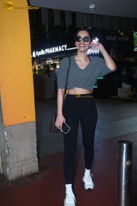actress Manushi Chhillar chic look at airport