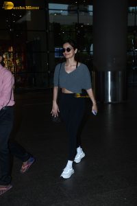 actress Manushi Chhillar chic look at airport