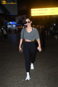 actress Manushi Chhillar chic look at airport