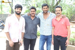 Mark Antony Success Meet attended by Vishal, Sunil, SJ Suryah, and Aadhik Ravichandran