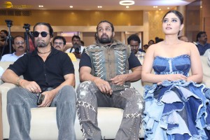 Martin Pre-Release Function attended by Dhruva Sarja, Arjun Sarja, and Vaibhavi Shandilya