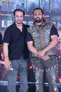 Martin Pre-Release Function attended by Dhruva Sarja, Arjun Sarja, and Vaibhavi Shandilya