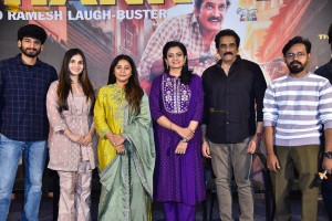 Maruthi Nagar Subramanyam Thanks Meet attended by Rao Ramesh, Indraja, and Ramya Pasupuleti