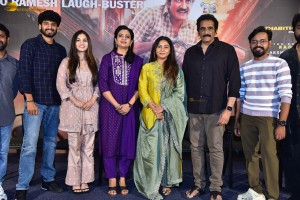 Maruthi Nagar Subramanyam Thanks Meet attended by Rao Ramesh, Indraja, and Ramya Pasupuleti