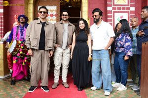 Masti 4 Promotion attended by Riteish Deshmukh, Vivek Oberoi, Aftab Shivdasani, and Ruhi Singh