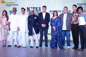 Matka King Trailer Launch attended by Vijay Varma, Sai Tamhankar, and Kritika Kamra