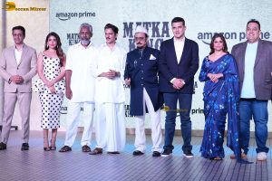 Matka King Trailer Launch attended by Vijay Varma, Sai Tamhankar, and Kritika Kamra