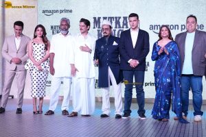 Matka King Trailer Launch attended by Vijay Varma, Sai Tamhankar, and Kritika Kamra