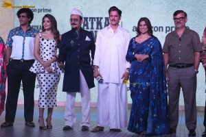 Matka King Trailer Launch attended by Vijay Varma, Sai Tamhankar, and Kritika Kamra
