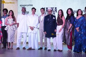 Matka King Trailer Launch attended by Vijay Varma, Sai Tamhankar, and Kritika Kamra