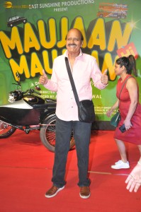 Maujaan Hi Maujaan Screening attended by Gippy Grewal, Tanu Grewal, Binnu Dhillon, Karamjit Anmol, Hashneen Chauhan, and Sanjay Dutt