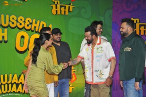 Maujaan Hi Maujaan Screening attended by Gippy Grewal, Tanu Grewal, Binnu Dhillon, Karamjit Anmol, Hashneen Chauhan, and Sanjay Dutt