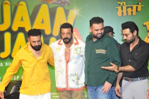 Maujaan Hi Maujaan Screening attended by Gippy Grewal, Tanu Grewal, Binnu Dhillon, Karamjit Anmol, Hashneen Chauhan, and Sanjay Dutt