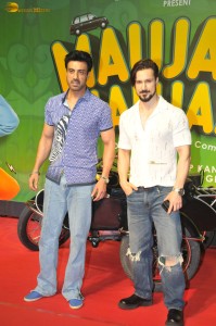 Maujaan Hi Maujaan Screening attended by Gippy Grewal, Tanu Grewal, Binnu Dhillon, Karamjit Anmol, Hashneen Chauhan, and Sanjay Dutt