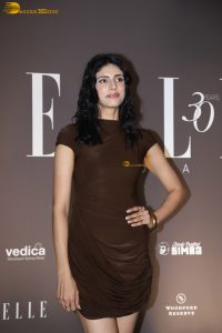 border 2 actress medha rana pretty in a short brown dress