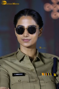 actress Meenakshi Chaudhary in police uniform