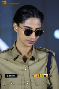 actress Meenakshi Chaudhary in police uniform