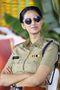 actress Meenakshi Chaudhary in police uniform