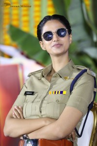 actress Meenakshi Chaudhary in police uniform