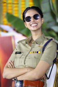 actress Meenakshi Chaudhary in police uniform
