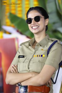 actress Meenakshi Chaudhary in police uniform