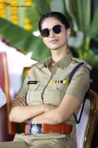 actress Meenakshi Chaudhary in police uniform