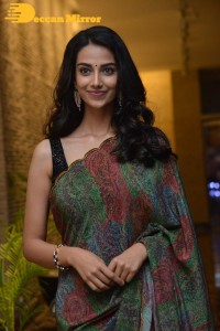 Meenakshi Chaudhary cute in a colorful saree