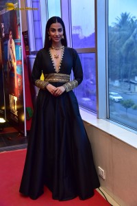 Meenakshi Chaudhary cute looks in a black dress at a movie function
