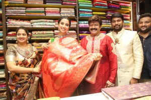 Nandamuri Balakrishna and Meenakshi Chaudhary launch Vaarahi Silks Showroom in Jubilee Hills on October 10, 2024