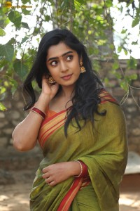actress meghalekha lovely photoshoot in a green saree