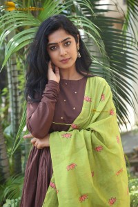 Telugu actress megha lekha beautiful in a salwar dress