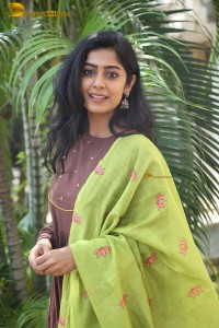 Telugu actress megha lekha beautiful in a salwar dress