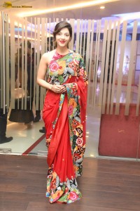 actress Mehreen cute in a red saree
