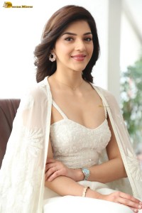 actress Mehreen ravishing looks in a white slip dress