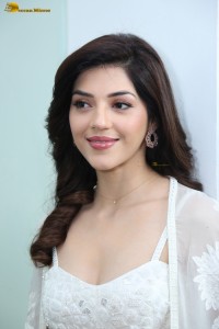 actress Mehreen ravishing looks in a white slip dress