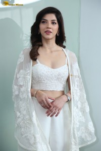 actress Mehreen ravishing looks in a white slip dress