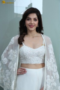 actress Mehreen ravishing looks in a white slip dress