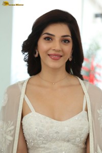 actress Mehreen ravishing looks in a white slip dress