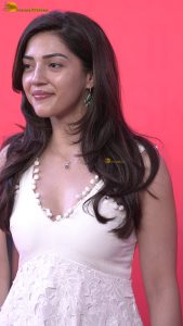 tollywood actress mehreen pretty in a white dress