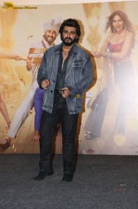 Mere Husband Ki Biwi Trailer Launch attended by Arjun Kapoor, Rakul Preet Singh, and Bhumi Pednekar