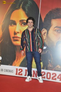 Katrina Kaif, Vijay Sethupathi, and Sanjay Kapoor promote their film Merry Christmas on Jan 4, 2024