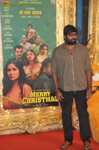 Katrina Kaif, Vijay Sethupathi, and Sanjay Kapoor promote their film Merry Christmas on Jan 4, 2024